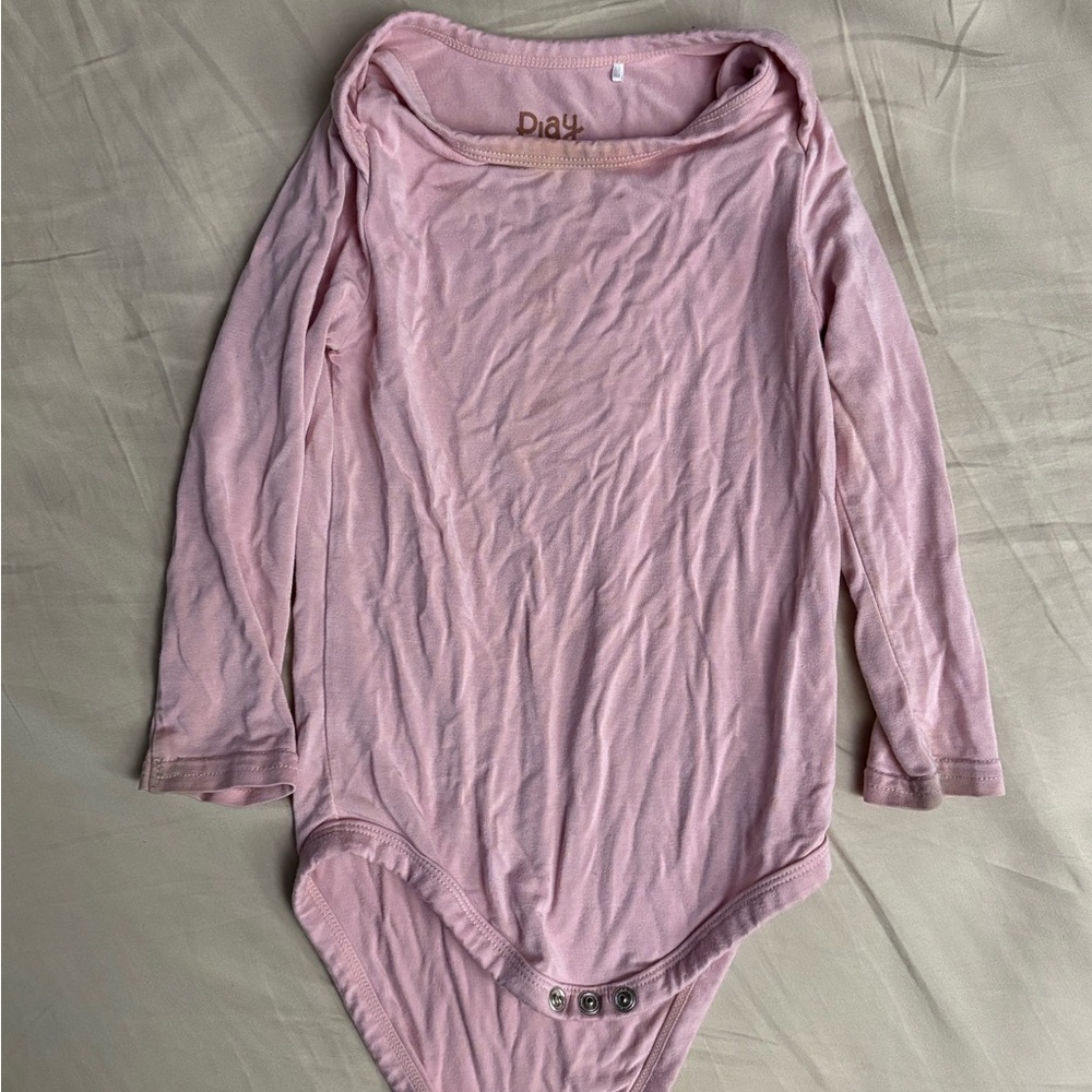 Little Sleepies Soft Pink Long Sleeve Bodysuit